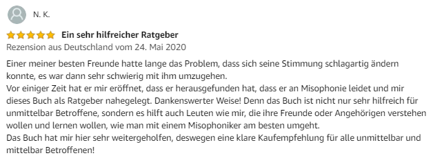 Rezension Amazon - zufriedener Leser