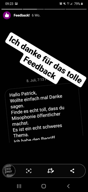 Feedback auf Instagram